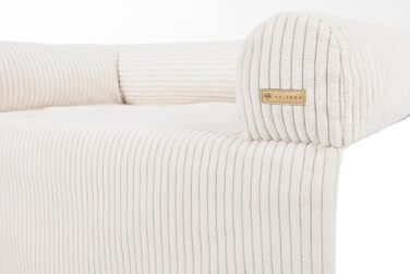 Ліжко для собак Velinda: м'яке диван-ліжко з захисною підстилкою для дивану (кремовий, Cord)