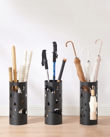 Підставка для парасольок Songmics, металева, чорна