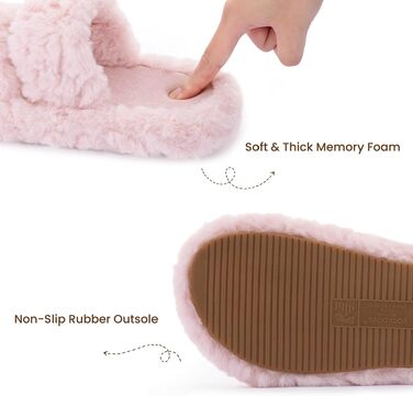 Жіночі м'які капці RockDove з ефектом пам'яті (Memory Foam), рожеві, розмір 38/39 EU
