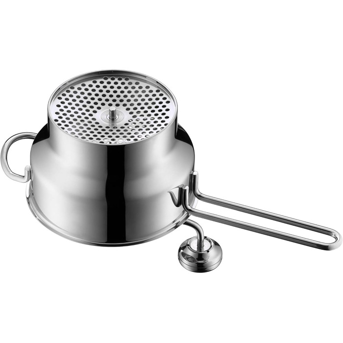 Прес для овочів і фруктів WMF Gourmet, 3 насадки, 19x11,5 см, нержавіюча сталь Cromargan, розбірний
