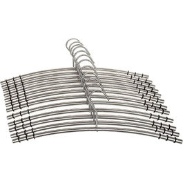 SIDCO Clothes Hangers Stainless Steel 12 x Coat Hangers Metal Hangers Hanger Set with Non-Slip
