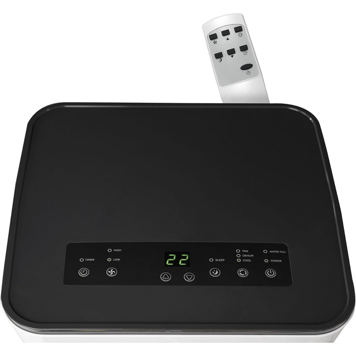 Мобільний кондиціонер HANTECH 9000 BTU | 3-в-1: охолодження, вентиляція, осушувач | Охолодження до 33 м² | З пультом керування та випускним шлангом