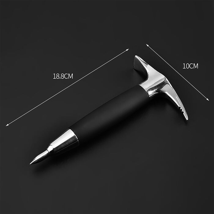 Stainless steel ice pick and three-pronged ice pick, ice crushing tool for home, kitchen, bartender, bar, cocktail, ice crusher, refrigerator freezer de-icer