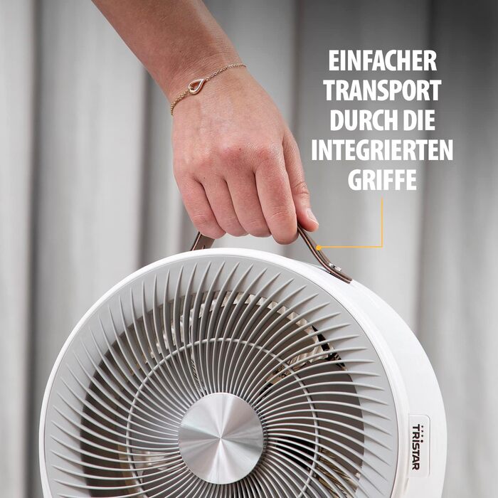 Tristar KA-5140 2-в-1: Електричний обігрівач та вентилятор - 4 режими, 2000 Вт, білий
