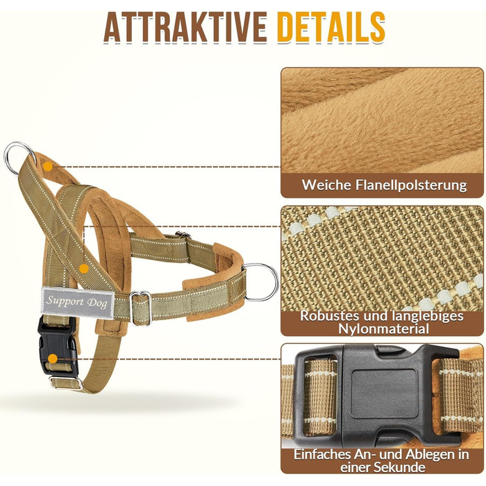 Шлейка для собак SlowTon середнього та великого розміру з повідком 1,55-1,7 м, м'яка та світловідбиваюча, з регульованою шиєю та грудьми, шлейка проти натягу для прогулянок, S, жовта