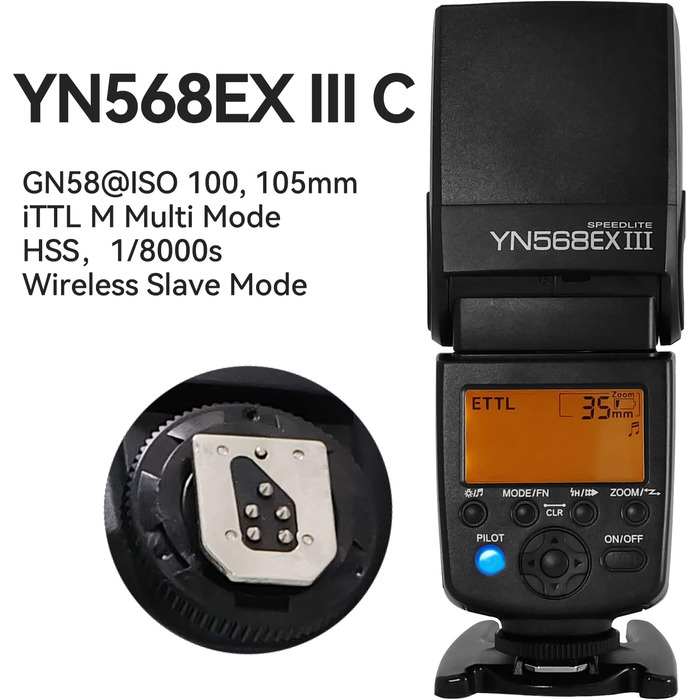 Спалах Yongnuo YN568EX III: Бездротовий Master/Slave TTL для Canon DSLR