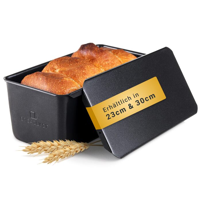 Форма для випічки хліба BREADLYST® Преміум з кришкою 23 см, вузька, з антипригарним покриттям, сталь, до 260°C