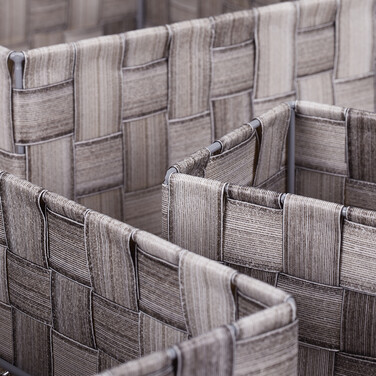 Relaxdays 8-Piece Woven Storage Basket Set