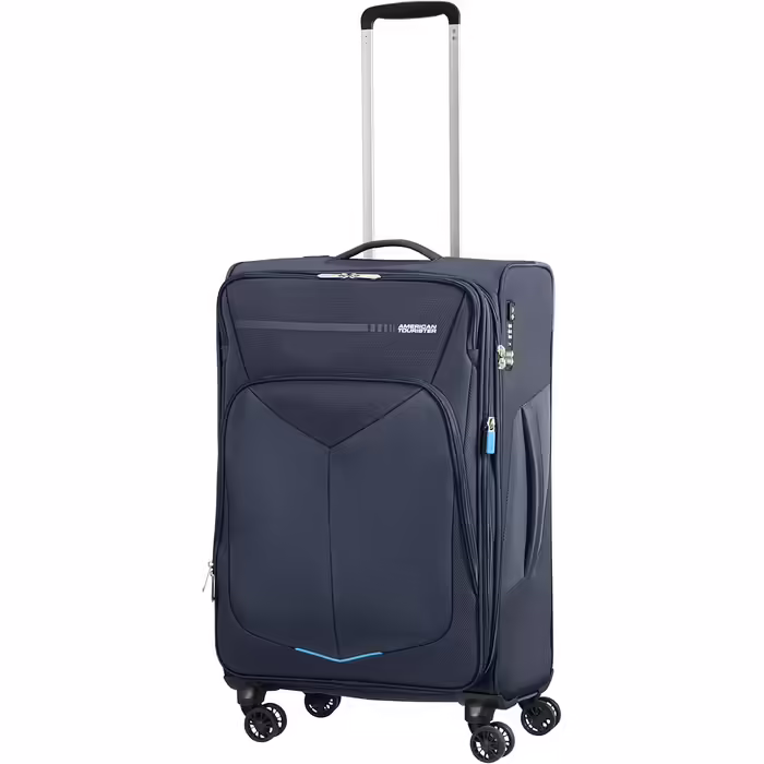 American Tourister Summerfunk suitcase, 79 cm, 119 liters, black (Spinner M EXP (67.5 cm - 71.5/77L), Spinner M Exp (67.5 Cm - 71.5/77l))