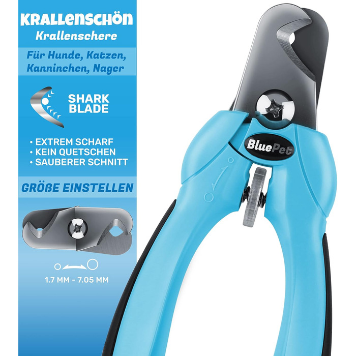 Професійні когтерізки BluePet Profi для собак та котів - регульовані, з напилком, M-XL