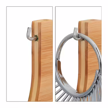 Relaxdays Bamboo and Stainless Steel Hammock
