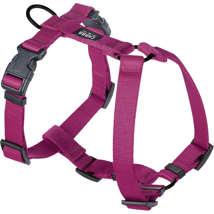 Шлейка для собак середнього розміру Chaba Guard з контролем, анти-тяга та нудота, регульована, комфортна та легка, класична шлейка Step-in, надійна, розмір (S - виміряйте собаку, бордовий)