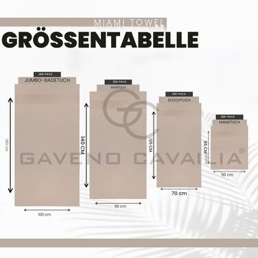 Набір рушників для ванної GC GAVENO CAVAILIA з єгипетської бавовни, 4 шт, 700 г/м², готельна якість, Мокка, 50 x 85 см
