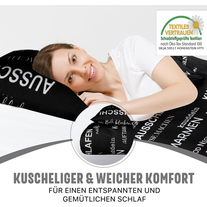 Комплект постільної білизни 4 частини 135x200: 2 простирадла 135x200 та 2 наволочки 80x80 | Сертифікат ÖkoTex, підходить для алергіків (2 x 135x200 + 2 x 80x80, дизайн 3)