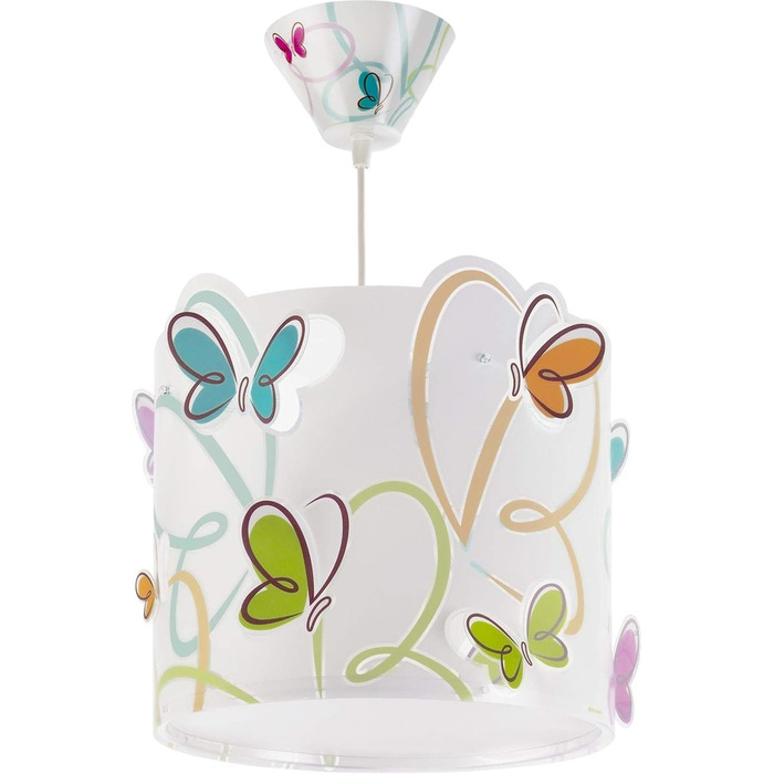 62142 Colorful Butterfly Chandelier, Multicolor