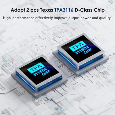 Акустичний кабель LONPOO з чистої міді 14 AWG (2 м, пара) з позолоченими банановими роз'ємами для Hi-Fi колонок, синій/чорний