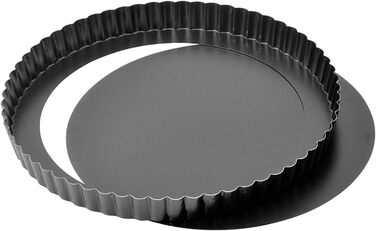 ORIGINAL KAISER Classic Tarteform with Lifting Base 28 cm, Quiche Pan non-stick coated, 1 - Pack & Classic Cake Pan Loaf Pan 30 x 11 x 8 cm, King Cake Pan non-stick coated