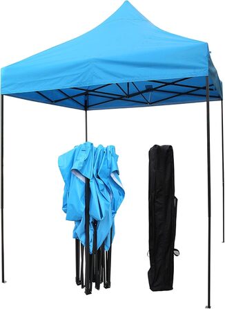All Seasons Gazebos Pavilion, 2 x 2 m, robust, completely waterproof (light blue)