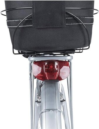 Корзина для собак TRIXIE Long до 8 кг, 29 × 49 × 60 см - велосипедна корзина для багажника, з металевим каркасом та м'якою підкладкою, з сіткою, 13110