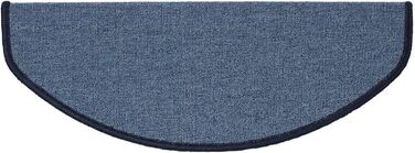 Casa Pura London Stair Treads - Non-Slip Indoor Stair Carpet Set (15-Piece) - Light Blue