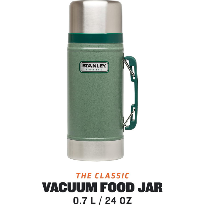 Термоконтейнер Stanley Classic Legendary 709 мл, нержавіюча сталь, зелений, BPA-Free, 15 год, для їжі