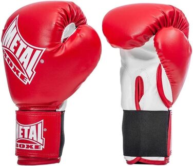 Боксерські рукавички Metal Boxe 8 унцій, червоні