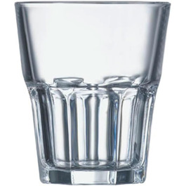 Arcoroc ARC J2612 Granity Whisky Glasses, 275ml, Glass, transparent, 6 pieces