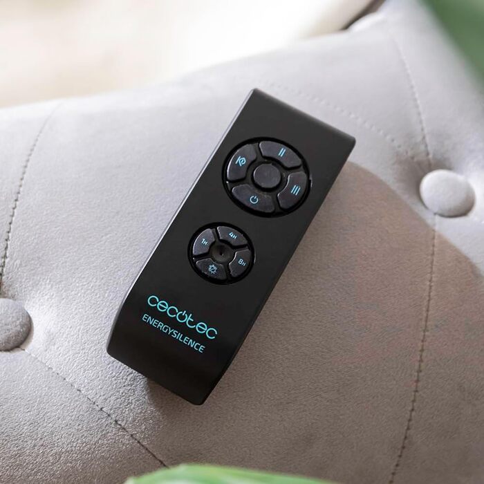 Вентилятор стельовий Cecotec Energysilence Aero 580, 40W, чорний/горіх