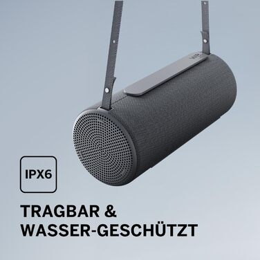 Loewe We. HEAR 2 Storm Grey – Портативна Bluetooth колонка 60W, водостійка, до 17 годин роботи