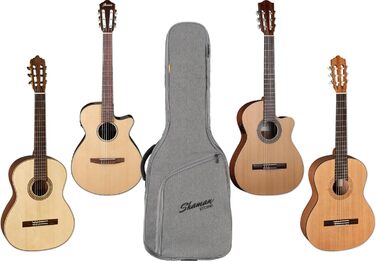 Чохол для гітари Shaman WGB-115 GY Premium-Line - Водовідштовхуючий, міцний, з рюкзак-переноскою та кишенею для аксесуарів