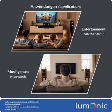 Акустичний кабель Lumonic 25м чорний 2x4mm² CCA HiFi для колонок, аудіо кабель 4mm²