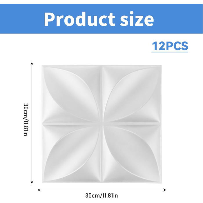 3D панелі на стіну з ПВХ чорного кольору для інтер'єру та геймерської зони, декоративні стінові та стельові панелі (2 шт, 50х50 см)