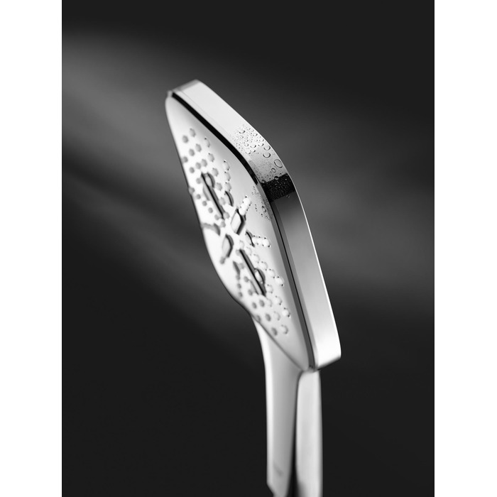Душова лійка Grohe Rainshower квадратна, срібляста, 3-функціональна