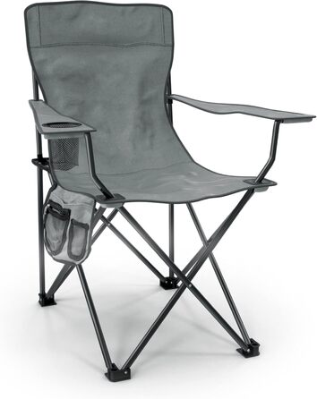 Stagecaptain CSB-5282 GY: Складний крісло-пляжний стілець для кемпінгу, фестивалів, саду та пляжу - сірий