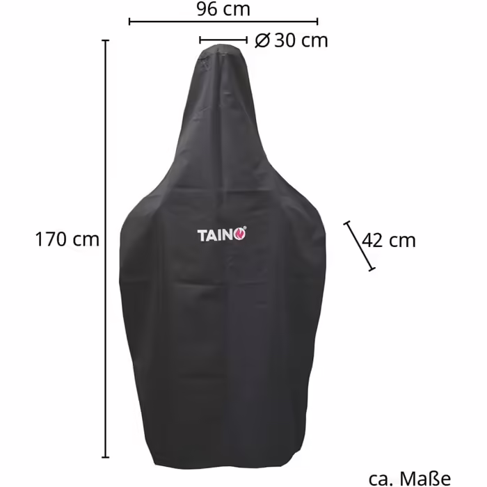 TAINO Pizza Oven Cover Universal Weather Protection Hood Black Waterproof Tarpaulin