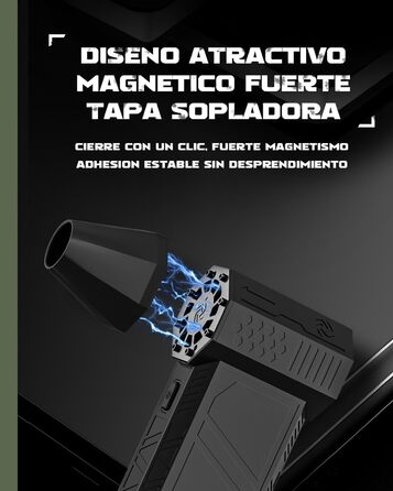 Електричний пилосос-фен EUKI X3DE: 3 режими, 150000 об/хв, акумулятор 6000mAh, набір для чищення ПК, авто, диванів