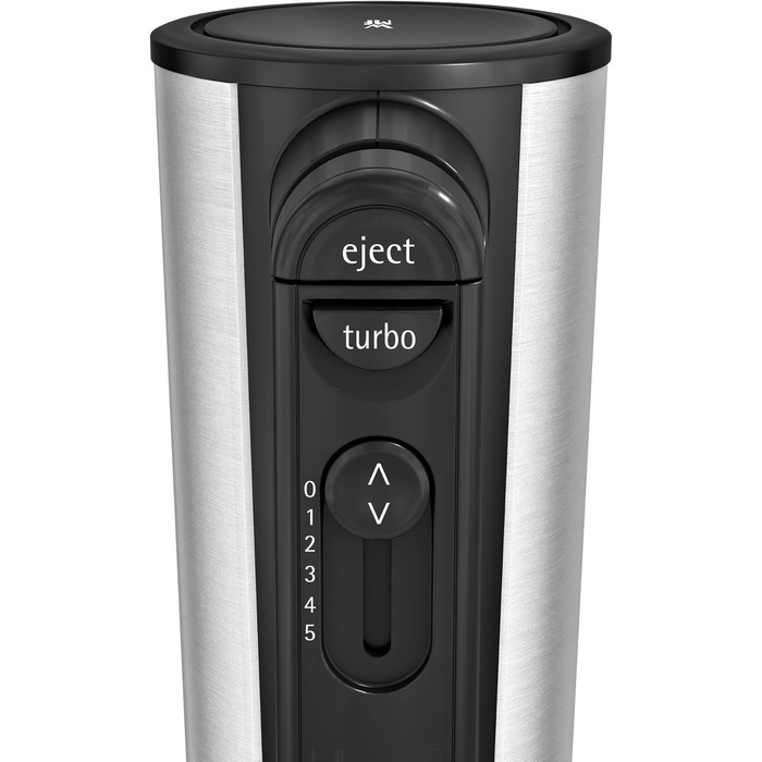 WMF Kult X Edition Hand Mixer - 400W, 5-Speed, Turbofunction, Cromargan Matte Black