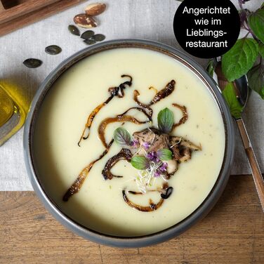 Тарілка для супу Moritz & Moritz SOLID Steinzeug 19 см - 4 шт.