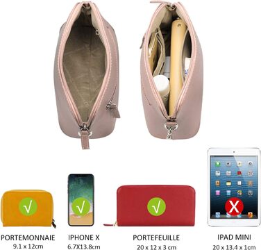 Сумка жіноча David Jones через плече рожева: кросбоді, клатч, вечірня, повсякденна, зі шкіри PU, на ланцюжку