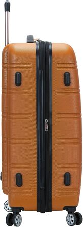 Чемодан Rockland Melbourne Hardside Розширений, великий, 71.1 см, оранжевий, в клітинку (Sunset Chevron)