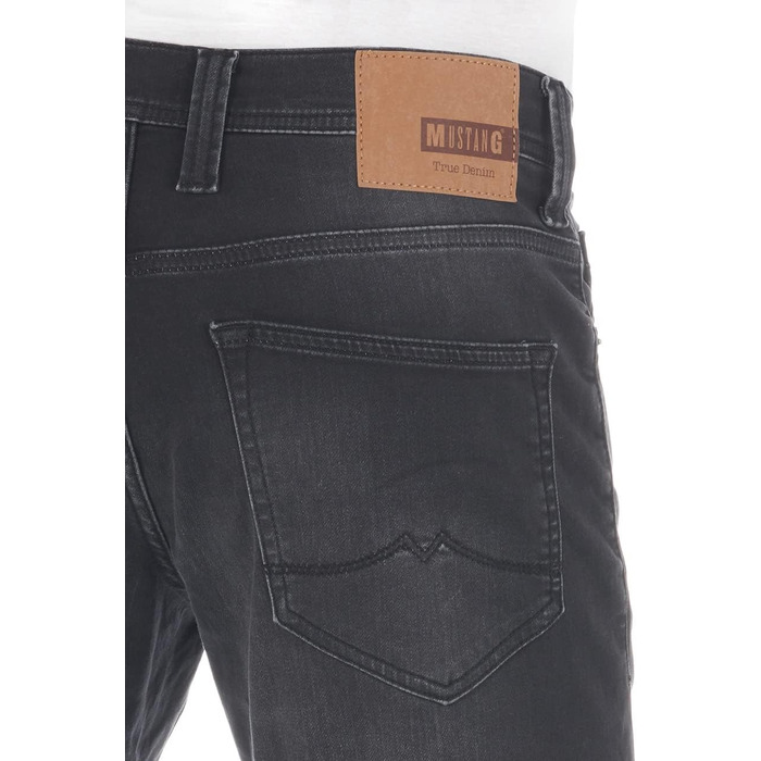 Джинси чоловічі MUSTANG Oregon Slim Fit сині (W28-W40, 32L, Black Denim 881) - Оригінал