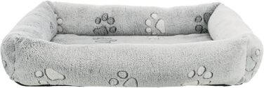 Крісло-ліжко для собак TRIXIE Nando, 60x50 см, сірий, з м'якою наповнювачем, для середніх собак, антиковзаюче