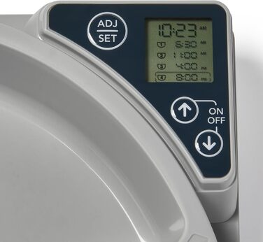 Автоматичний годівниця для котів та маленьких собак Cat Mate C500 з 5 мисками – програмований таймер, для вологого та сухого корму, з 2 охолоджувальними акумуляторами, 5 порцій до 330 г, сірий колір