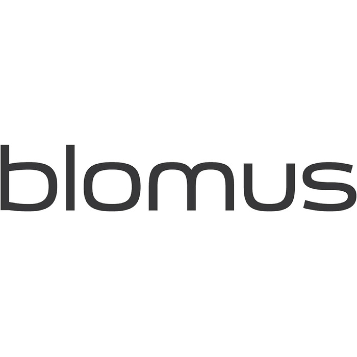 blomus -ALPHA- Glass Decanter, Comfortable & Drip-Free Pouring of Wine, Filter & Aeration, One-Hand Operation, Dishwasher Safe (H/W/D: 26.5 x 18 x 18 cm, Glass / Stainless Steel, 63570)