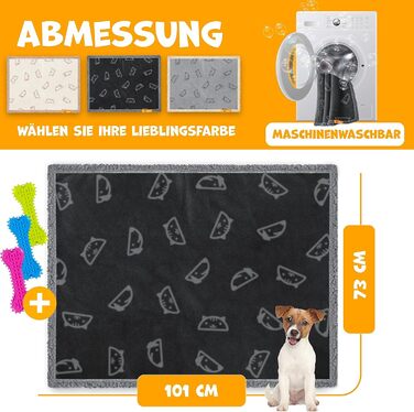 Водонепроникний плед для собак Lovpet® з флісу, плед для домашніх тварин, плед для котів + 3 іграшки для жування, для собак та котів середніх та маленьких порід, 127 x 101 см, L, ручне прання, двосторонній захист дивану