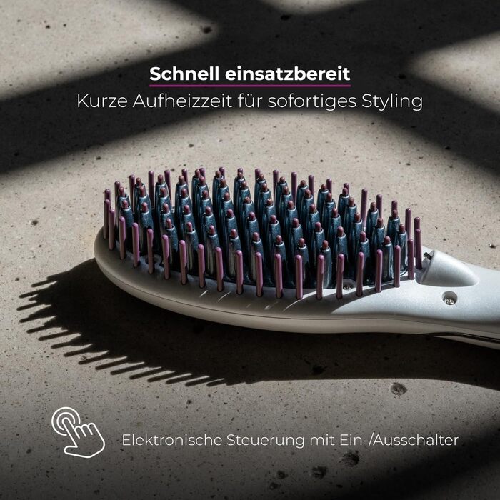 Плойка-щітка ProfiCare® PC-GB 3021 з керамічним покриттям | Випрямляч для волосся | Швидкий нагрів | LED-індикатор | Термостійкий кабель