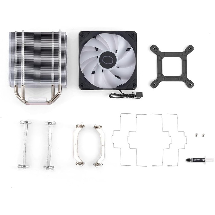 Кулер для CPU Cooler Master Hyper 212 Spectrum V3 - чорний, з RGB вентилятором, підтримка LGA1700 та AM5