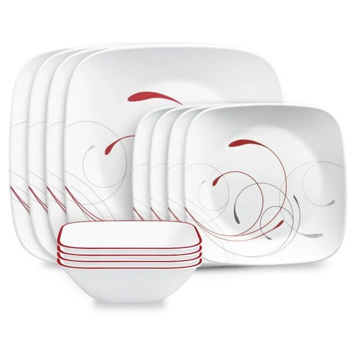 Сервіз столовий Corelle Square Splendor на 4 особи, 12 предметів