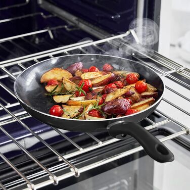 Набір кухонного посуду GreenLife Essentials 10 предметів: здорові антипригарні сковороди та каструлі з керамічним покриттям, без PFAS та PFOA, придатний для миття в посудомийній машині, рівномірний нагрів, чорний