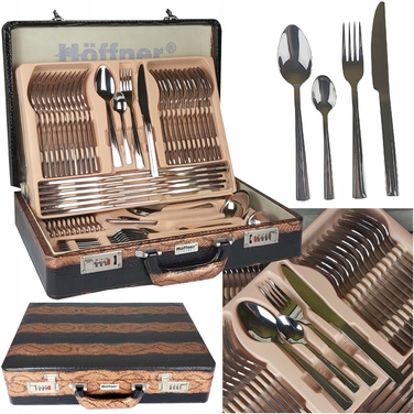 Набір столових приборів Hoffner, глянцеві, 72 предмети